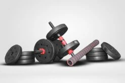 SOUTHWALL Dumbbells Set Verstelbaar Met Halterstang Tot 30kg – Verstelbare Halterset – Fitness Stang – Fitness Gewichten Set – Professionele 2-in-1 Dumbbellset – Gebruiksvriendelijk – Multifunctioneel – Dumbell Set 30 Kg – Rood/Zwart -Fitnessapparatuur Serie Winkel 1200x800 175