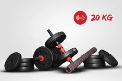 Venom Sports Verstelbare Dumbbell Set Tot 20kg – Professionele 2-in-1 Halterset Gewichten – Gebruiksvriendelijke Fitness Stang – Verstelbare Dumbbellset – Home Gym – Krachttraining – Rood -Fitnessapparatuur Serie Winkel 1200x800 188