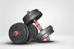 Venom Sports Verstelbare Dumbbell Set Tot 20kg – Professionele 2-in-1 Halterset Gewichten – Gebruiksvriendelijke Fitness Stang – Verstelbare Dumbbellset – Home Gym – Krachttraining – Rood -Fitnessapparatuur Serie Winkel 1200x800 189