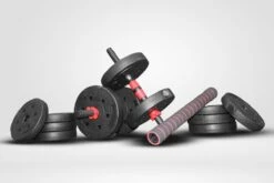 SOUTHWALL Dumbbells Set Verstelbaar Met Halterstang Tot 20kg – Verstelbare Halterset – Fitness Stang – Fitness Gewichten Set – Professionele 2-in-1 Dumbbellset – Gebruiksvriendelijk – Multifunctioneel – Dumbell Set 20 Kg – Rood/Zwart -Fitnessapparatuur Serie Winkel 1200x800 198