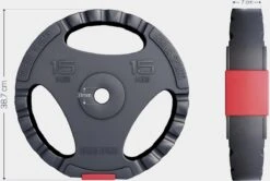 Gorilla Sports Halterschijven Set - 2 X 15 Kg - Gripper Kunststof - 30 Mm - Handgreep -Fitnessapparatuur Serie Winkel 1200x808 4