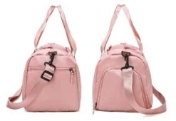 Merkloos Pink Duffel Bag Medium Dames Sporttas - 25 Liter - Roze - M -Fitnessapparatuur Serie Winkel 1200x824 9