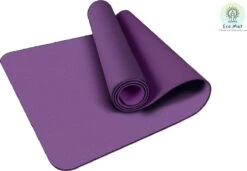 Eco Yoga Mat - Inclusief Draagriem - Fitness Mat Anti Slip - Extra Dik (6 Mm) - 183 X 61 X 0,6 Cm - Paars - Diverse Kleuren - Hoge Korting -Fitnessapparatuur Serie Winkel 1200x829 4