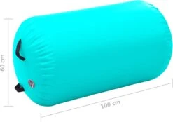VidaXL Gymnastiekrol Met Pomp Opblaasbaar 100x60 Cm PVC Groen -Fitnessapparatuur Serie Winkel 1200x845 2