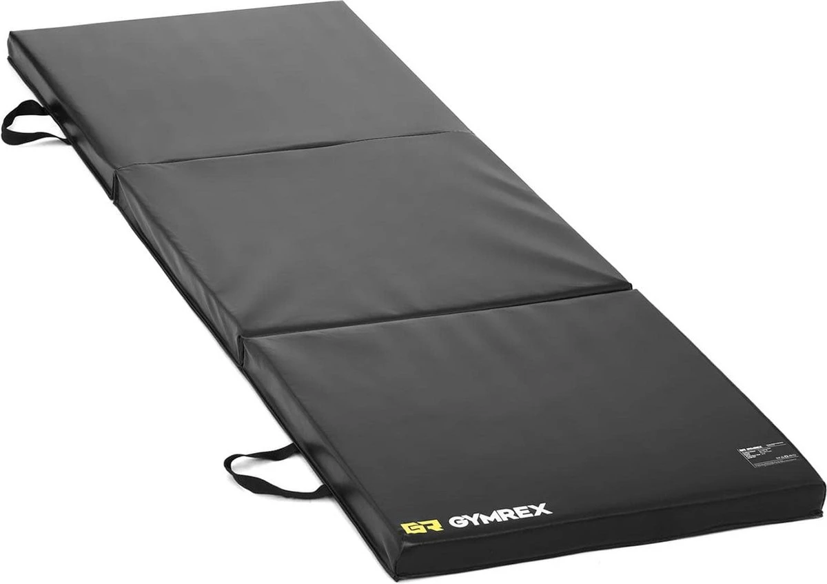 Gymrex Gymnastiekmat - 180 x 60 x 5 cm - opvouwbaar- zwart Gymrex Gymnastiekmat - 180 X 60 X 5 Cm - Opvouwbaar- Zwart -Fitnessapparatuur Serie Winkel 1200x847 2