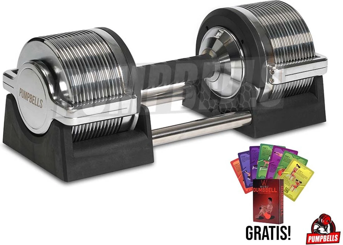 PUMPBELLS - Verstelbare Dumbbell - 3kg t/m 32kg - 30 DUMBBELLS IN ÉÉN! - Professionele Halter PUMPBELLS - Verstelbare Dumbbell - 3kg T/m 32kg - 30 DUMBBELLS IN ÉÉN! - Professionele Halter -Fitnessapparatuur Serie Winkel 1200x858 2