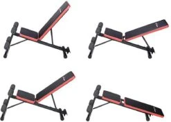 Fitness Trainer - Pull Up Toren - Dip Station – Push Up Bar - Dip Rack Halterbank Inc. 50 Kg GEWICHTEN + Sportbank Fitnessbank + Halterschijven + 3 Halterstangen - Multifunctioneel - Volledig Instelbaar - Opklapbaar -Fitnessapparatuur Serie Winkel 1200x858 3