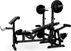Klarfit KS02 Krachtstation - Halterbank - Bankdrukken - Kabeltrekken - Curl-Pult Butterfly - Max. Totale Belasting: Ca. 280 Kg