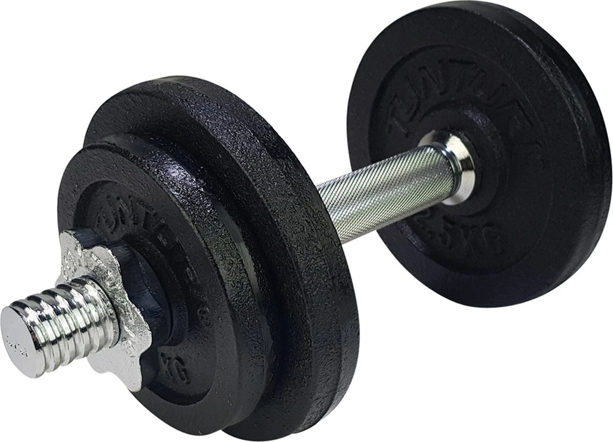 Tunturi Gewichten Gietijzer totaal 10kg - Halterset met schroefsluiting - Dumbbell set - 1 halterstang - 30mm - incl. gratis fitness app Tunturi Gewichten Gietijzer Totaal 10kg - Halterset Met Schroefsluiting - Dumbbell Set - 1 Halterstang - 30mm - Incl. Gratis Fitness App -Fitnessapparatuur Serie Winkel 1200x866 4