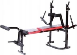 Halterbank Inc. 105 Kg GEWICHTEN - Sportbank - Fitnessbank + Halterschijven + 2 Halterstangen + 4 Dumbbell Stangen - Multifunctioneel - Volledig Instelbaar – Opklapbaar -Fitnessapparatuur Serie Winkel 1200x868 4