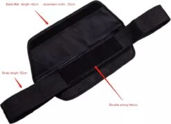 Merkloos Hip Thrust Belt Glute Bridge Pad Dumbbells Butt Workout(Leather Black) -Fitnessapparatuur Serie Winkel 1200x870