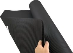 #DoYourFitness - XXL Fitness Mat - »Ashanti« - 190x100x1.0cm - Zwart -Fitnessapparatuur Serie Winkel 1200x871 1