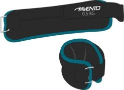 Avento Pols/Enkel Gewicht Neopreen - 2x 0.5 Kg - Zwart/Blauw -Fitnessapparatuur Serie Winkel 1200x871 3