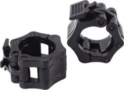 MJ Sports Premium Jaw Collar Set - Haltersluitingen - Halterklemmen - Halterstangsluiting - Jaw Collars - Olympic Barbell - Fitness - Set Van 2 - 50mm - Zwart