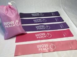 Wow Peach - Premium Weerstandsbanden Van Hoge Kwaliteit ROZE/PAARS - Set Van 5 Resistance Banden - Fitness Elastiek - Without Lemons - WOW Peach -Fitnessapparatuur Serie Winkel 1200x899 4