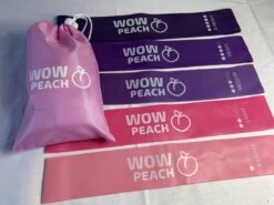 Wow Peach - Premium Weerstandsbanden Van Hoge Kwaliteit ROZE/PAARS - Set Van 5 Resistance Banden - Fitness Elastiek - Without Lemons - WOW Peach -Fitnessapparatuur Serie Winkel 1200x899 5