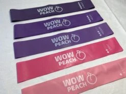 Wow Peach - Premium Weerstandsbanden Van Hoge Kwaliteit ROZE/PAARS - Set Van 5 Resistance Banden - Fitness Elastiek - Without Lemons - WOW Peach -Fitnessapparatuur Serie Winkel 1200x899 6