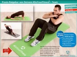 DoYourFitness Fitness Mat - Yoga - 183 X 61 X 1,0cm - Turquoise -Fitnessapparatuur Serie Winkel 1200x900 22