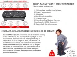 EVOLAND - Trilplaat Fitness Met Bluetooth Speaker - Ibration Plate Met 99 Snelheden En 5 Programma's - Incl Stretchbands En USB Port - Antislip Rubber - Trainingsapparatuur Voor Fitness En Uithoudingstraining -Fitnessapparatuur Serie Winkel 1200x900 4