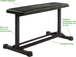 Tunturi FB20 Vlakke Halterbank - Flat Bench - Fitnessbank - Trainingsbank -Fitnessapparatuur Serie Winkel 1200x905 3