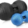 Navaris 2x Peanut Duo Massage Ball - In Twee Maten - Bal Voor Zelfmassage - Triggerpoint Massage - Massagebal In Pindavorm - Verschillende Kleuren