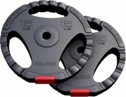 Gorilla Sports Halterschijven Set - 2 X 15 Kg - Gripper Kunststof - 30 Mm - Handgreep -Fitnessapparatuur Serie Winkel 1200x928 4