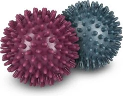 Navaris Massagebal Egel 2 Stuks - Ronde Massagebal Voor Hand, Voet En Rug - Fitnessbal Met Diameter 8 Cm - Medium En Hard -Fitnessapparatuur Serie Winkel 1200x934