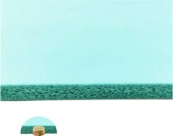 #DoYourFitness - XXL Fitness Mat - »Ashanti« - 190x100x1.0cm - Turquoise -Fitnessapparatuur Serie Winkel 1200x944