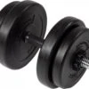 Duke Fitness Dumbbell Set 15 Kg – Dumbell - 9 Delig – Uitbreidbaar – 30mm Boring – Rubberen Handvat – Dumbell – Stersluiter