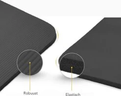 Sens Design Fitness Mat XL - Yogamat - 190x100x1.5 Cm - Zwart -Fitnessapparatuur Serie Winkel 1200x956 2