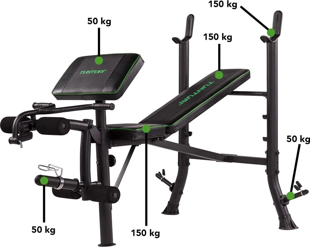 Tunturi WB40 Halterbank - Fitnessbank - Trainingsbank - Bankdrukbank - Thuis sporten - Leg extension - Bicep curls - Incl. gratis fitness app Tunturi WB40 Halterbank - Fitnessbank - Trainingsbank - Bankdrukbank - Thuis Sporten - Leg Extension - Bicep Curls - Incl. Gratis Fitness App -Fitnessapparatuur Serie Winkel 1200x957 3