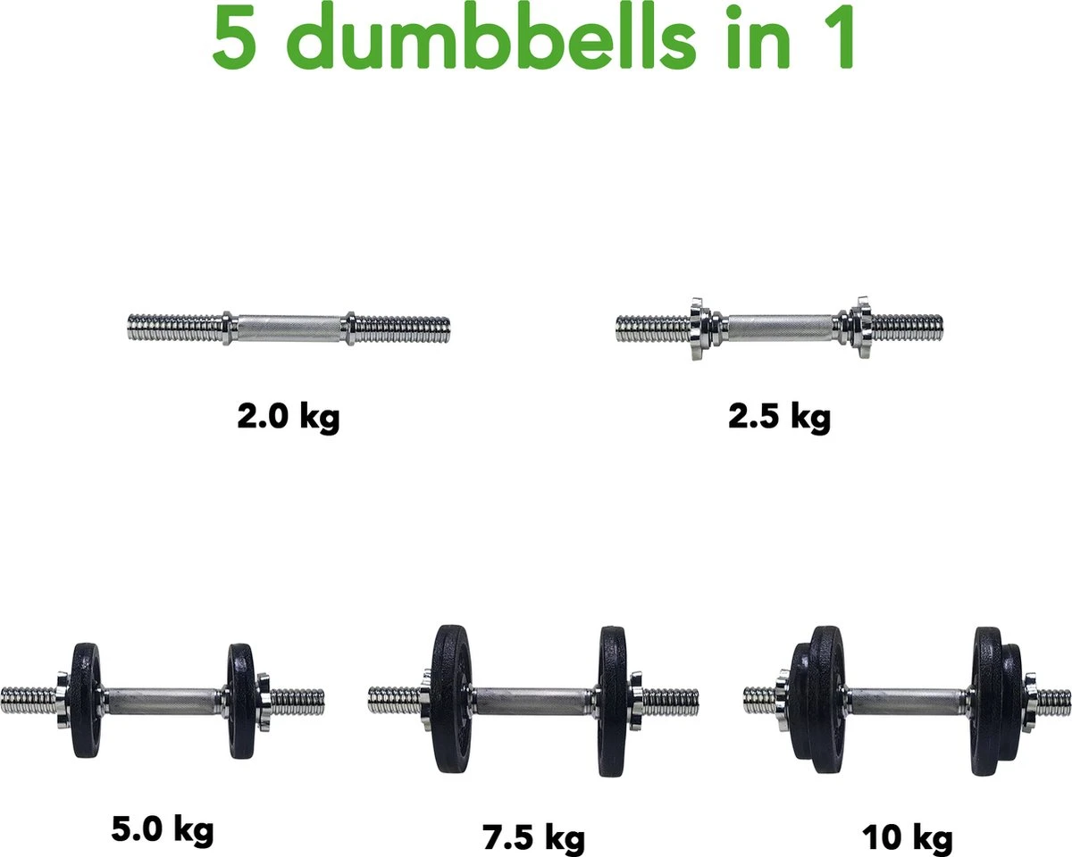 Tunturi Gewichten Gietijzer totaal 10kg - Halterset met schroefsluiting - Dumbbell set - 1 halterstang - 30mm - incl. gratis fitness app Tunturi Gewichten Gietijzer Totaal 10kg - Halterset Met Schroefsluiting - Dumbbell Set - 1 Halterstang - 30mm - Incl. Gratis Fitness App -Fitnessapparatuur Serie Winkel 1200x960 7