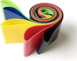 Merkloos Weerstandsbanden Set (5 Stuks) Inclusief GRATIS Opbergtas! - Fitness Elastieken - Trainingsbanden - Gewichten - Krachttraining - Gymnastiek - Home Workout Gear - Resistance Bands - Tubes - Loops - Body & Exercise - Sport & Yoga - Training- Afvallen