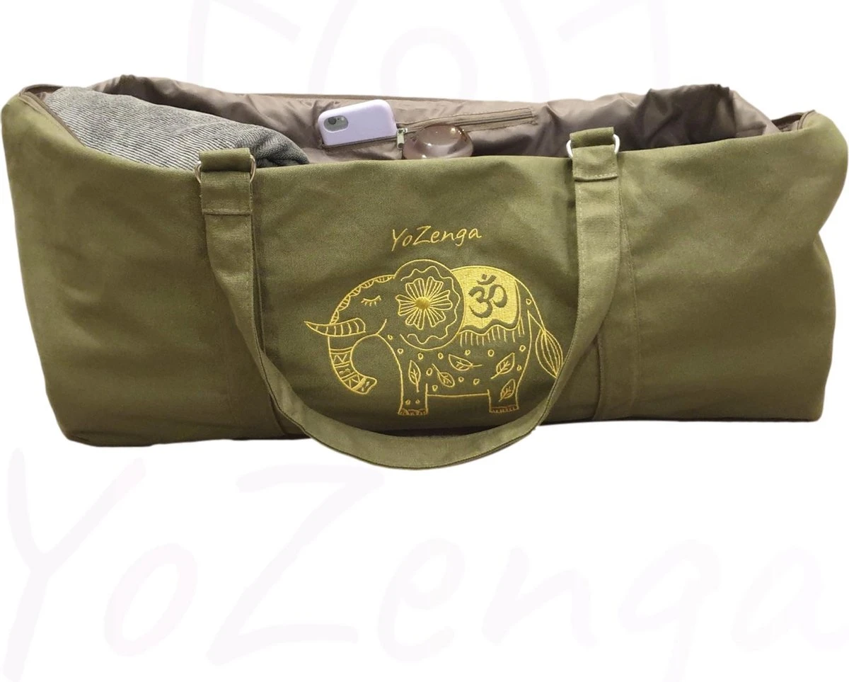 YoZenga Yogatas | Sporttas | Yoga tas groot | Olifant Olive Green YoZenga Yogatas | Sporttas | Yoga Tas Groot | Olifant Olive Green -Fitnessapparatuur Serie Winkel 1200x963 4