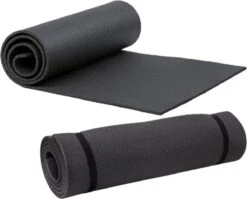 Yogamat - Fitness Mat - 16mm - Zwart -Extra Dik - Pilates Mat - Sport Mat
