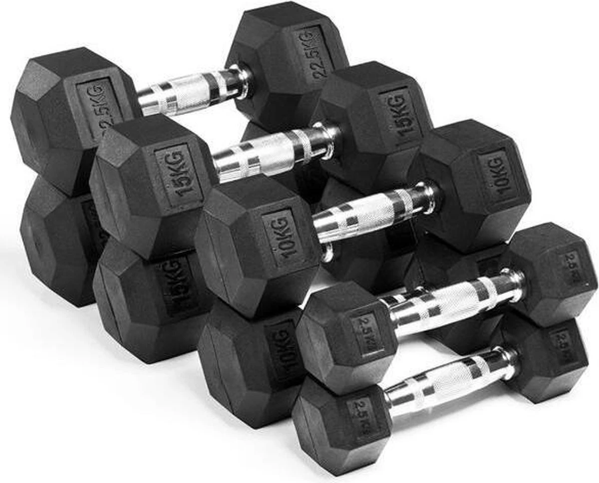 Active Panther Hexa Dumbbell set - Professionele gewichten - Halterset - gewichten - 2 x 5 kg - 10 kg Totaal Active Panther Hexa Dumbbell Set - Professionele Gewichten - Halterset - Gewichten - 2 X 5 Kg - 10 Kg Totaal -Fitnessapparatuur Serie Winkel 1200x968 4