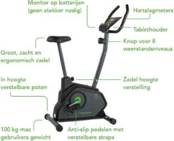 Tunturi Cardio Fit B30 Hometrainer - Fitness Fiets Met 8 Weerstandsniveaus - Voorzien Van Tablethouder En Transportwielen 9 Tunturi Cardio Fit B30 Hometrainer - Fitness Fiets Met 8 Weerstandsniveaus - Voorzien Van Tablethouder En Transportwielen -Fitnessapparatuur Serie Winkel 1200x975 1
