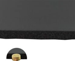 #DoYourFitness - XXL Fitness Mat - »Ashanti« - 190x100x1.0cm - Zwart -Fitnessapparatuur Serie Winkel 1200x977 3