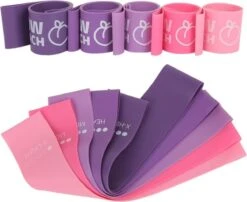 Wow Peach - Premium Weerstandsbanden Van Hoge Kwaliteit ROZE/PAARS - Set Van 5 Resistance Banden - Fitness Elastiek - Without Lemons - WOW Peach -Fitnessapparatuur Serie Winkel 1200x979