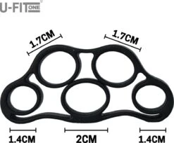 U-Fit One 4 Delige Vingertrainer Set - Krachttrainer - Gitaarspelen - Pianospelen - Onderarm - Spieren - Polstrainer - Handtrainer - Griptrainer - RSI - Finger Expander - Fingertrainer - Finger Exercise -Fitnessapparatuur Serie Winkel 1200x991