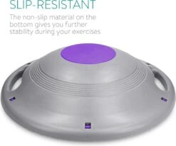 Navaris Anti-slip Balansbord Voor Evenwichtstraining - Balanstrainer - Wiebelbord - Voor Beginners En Professionals - Diameter 40cm - Lila -Fitnessapparatuur Serie Winkel 1200x999 3