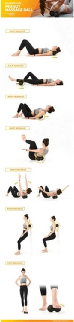 Wonder Core EPP Peanut Massage Ball - Duoball - 16x8 Cm -Fitnessapparatuur Serie Winkel 278x1200 2