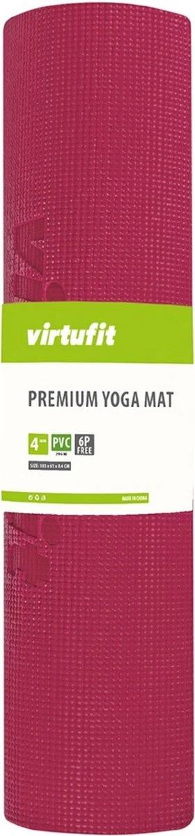VirtuFit Premium Yoga Mat - Sportmat - Fitness mat - Anti-slip - Dik (4 mm) - Plum VirtuFit Premium Yoga Mat - Sportmat - Fitness Mat - Anti-slip - Dik (4 Mm) - Plum -Fitnessapparatuur Serie Winkel 280x1200 1