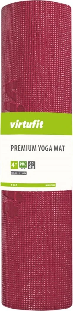 VirtuFit Premium Yoga Mat - Sportmat - Fitness Mat - Anti-slip - Dik (4 Mm) - Plum 7 VirtuFit Premium Yoga Mat - Sportmat - Fitness Mat - Anti-slip - Dik (4 Mm) - Plum -Fitnessapparatuur Serie Winkel 282x1200 2