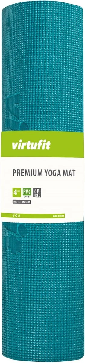 VirtuFit Premium Yoga Mat - Anti-slip - Dik (4 mm) - 183 x 61 x 0,4 cm - Ocean Green VirtuFit Premium Yoga Mat - Anti-slip - Dik (4 Mm) - 183 X 61 X 0,4 Cm - Ocean Green -Fitnessapparatuur Serie Winkel
