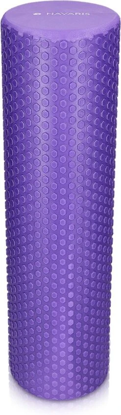Navaris EVA Foam Roller 90cm - Roller Voor Pilates, Yoga En Oefeningen - Medium Hardheid - Massage Roller - Voor Beginners En Gevorderden - Diameter 15cm -Fitnessapparatuur Serie Winkel 352x1200