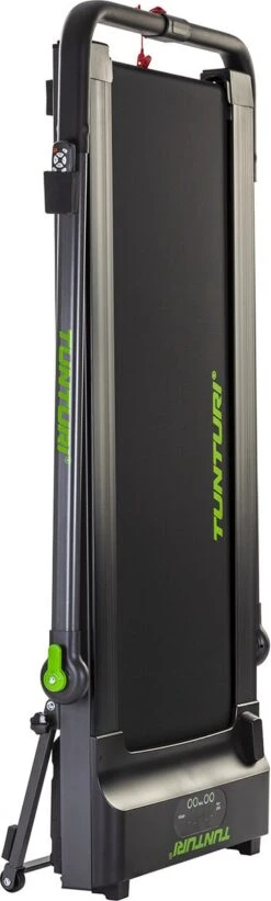 Tunturi Cardio Fit T10 Loopband - Inklapbaar - Ultra Platte Hardloopband - 7 Verschillende Trainingsprogramma's - 1.0 To 12 Km/u -Fitnessapparatuur Serie Winkel 361x1200 1