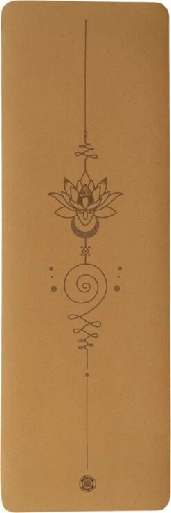 Yogi Essentials Kurk Yoga Mat Mandala - Yogamat Natuurlijke Anti Slip