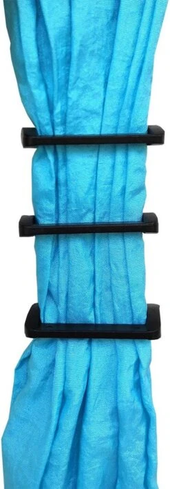 Nixnix - Yoga Hangmat - Blauw - Aerial Yoga Swing - Compleet Systeem Met 3 Sets Handgrepen - Tot 300kg -Fitnessapparatuur Serie Winkel 417x1200