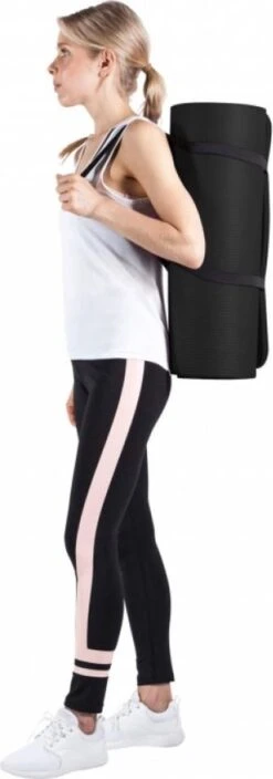 Gorilla Sports Yogamat Deluxe (190 X 100 X 1,5 Cm) - Yoga Mat - Zwart 4 Gorilla Sports Yogamat Deluxe (190 X 100 X 1,5 Cm) - Yoga Mat - Zwart -Fitnessapparatuur Serie Winkel 421x1200